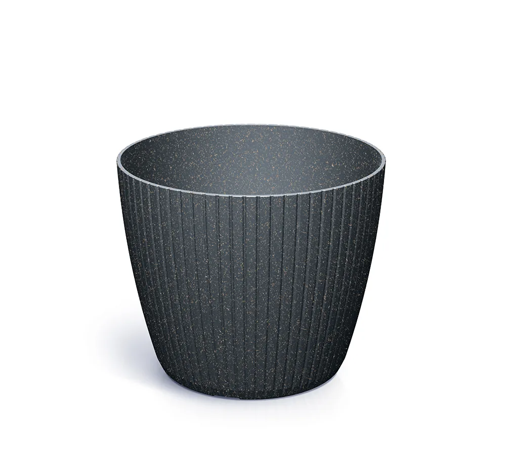 Plantepotte DLAM140W Lamia Round Wood – WPC antrasitt (FSC) — hovedbilde
