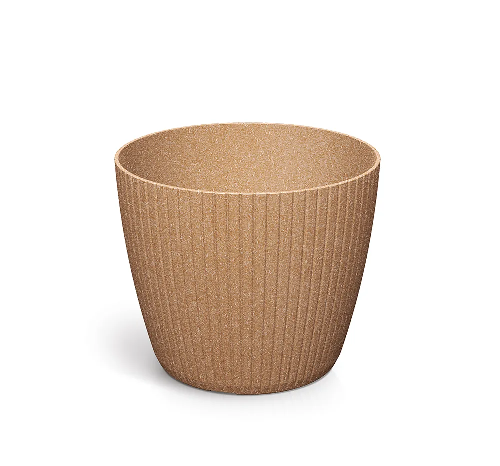 Plantepotte DLAM140W Lamia Round Wood – WPC natur (FSC) — hovedbilde