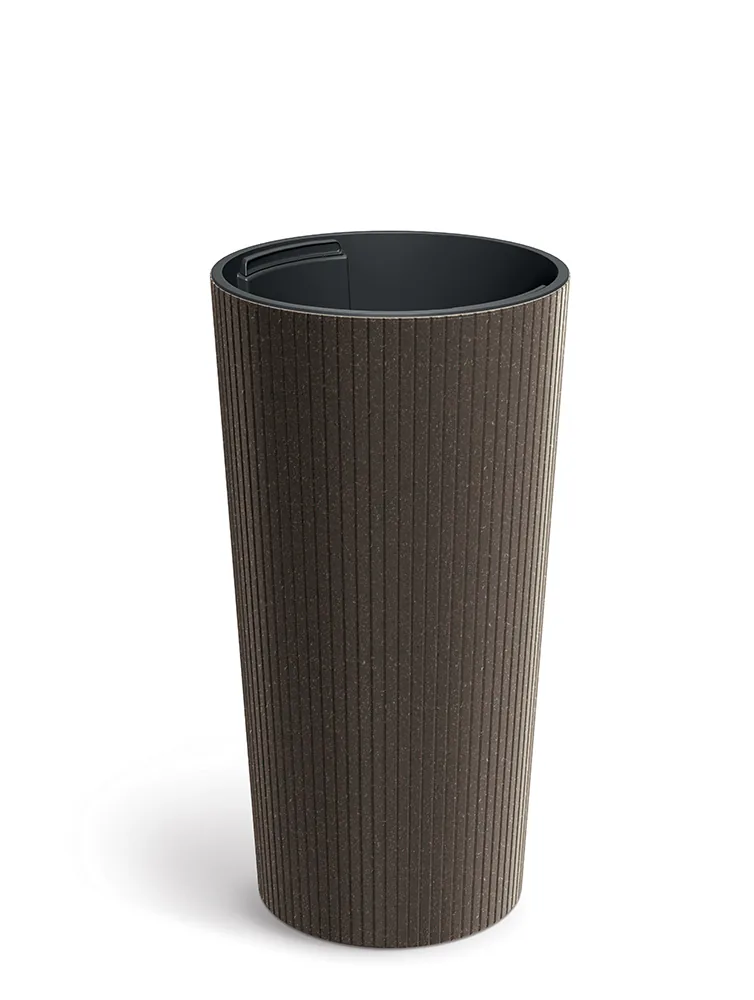 Plantepotte DLAS250W Lamia Slim Wood – WPC kaffe (FSC) — hovedbilde