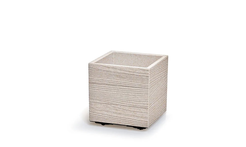 Plantepotte DMA300W Madera Square Wood – WPC hvit (FSC) — hovedbilde