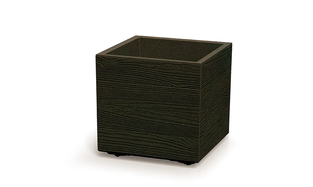 Plantepotte DMA400W Madera Square Wood – WPC kaffe (FSC) — hovedbilde