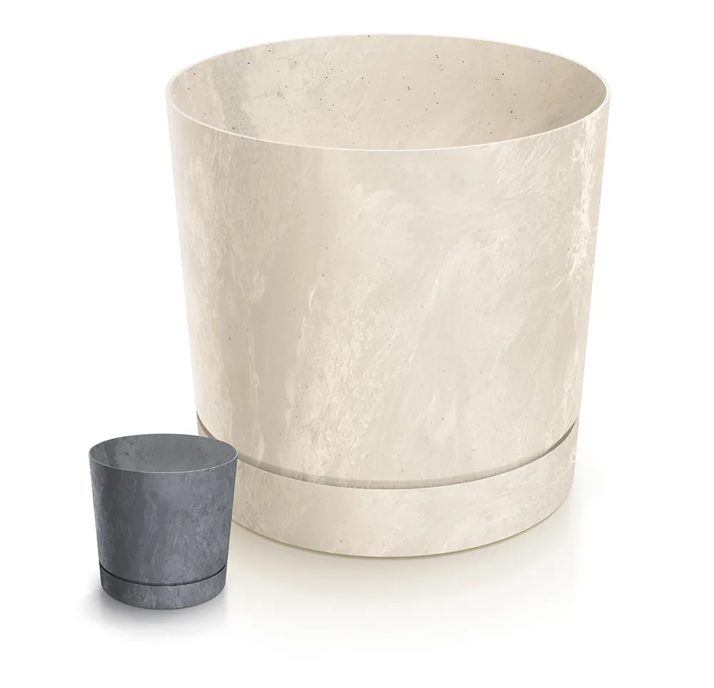 Plantepotte DPOP400E Tubo P Beton Effect – kremhvit — hovedbilde