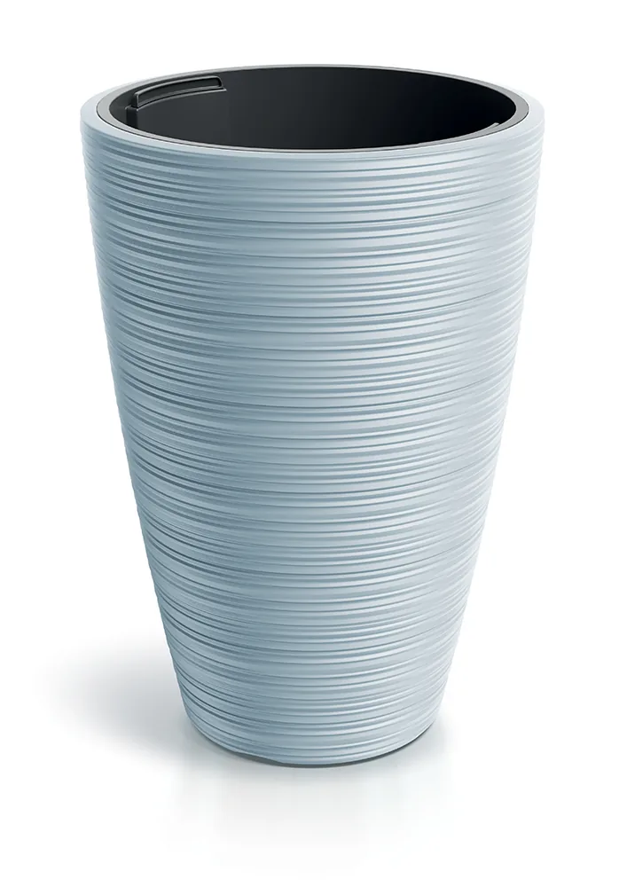 Plantepotte DPVR400 Vena Round – lys grå — hovedbilde