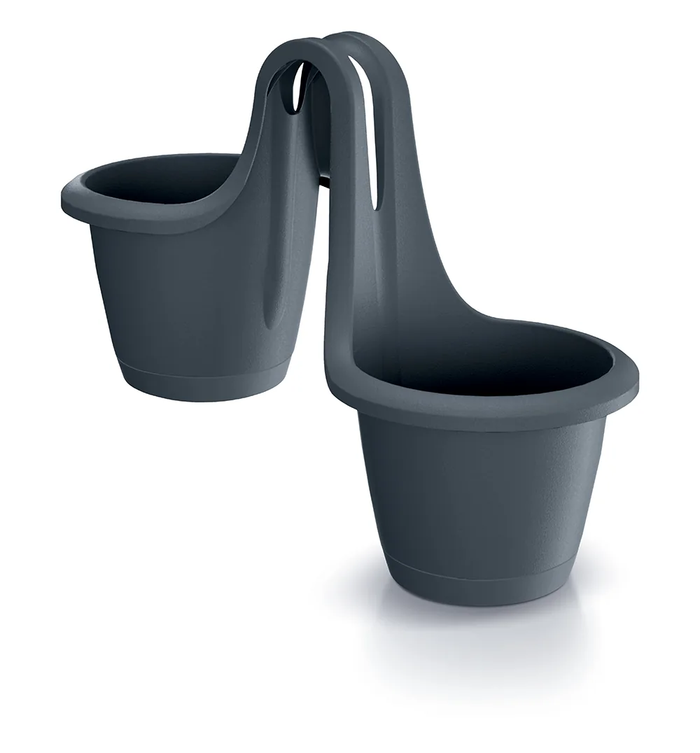 Plantepotte DRED200 Respana Twins – antrasitt — hovedbilde