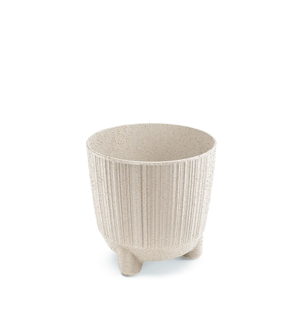 Plantepotte DRF130NW Ryfo N Wood – WPC hvit (FSC) — hovedbilde