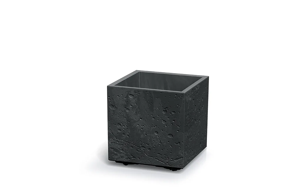 Plantepotte DSI300E Sierra Square Beton Effect – svart betong — hovedbilde