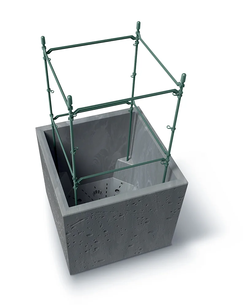 Plantepotte DSI400E Sierra Square Beton Effect – marengo — hovedbilde
