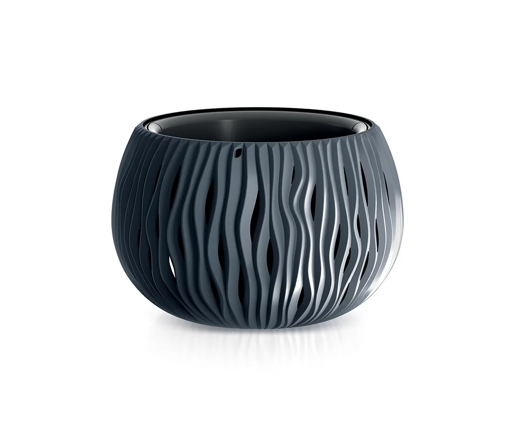 Plantepotte DSK240 Sandy Bowl – antrasitt — hovedbilde