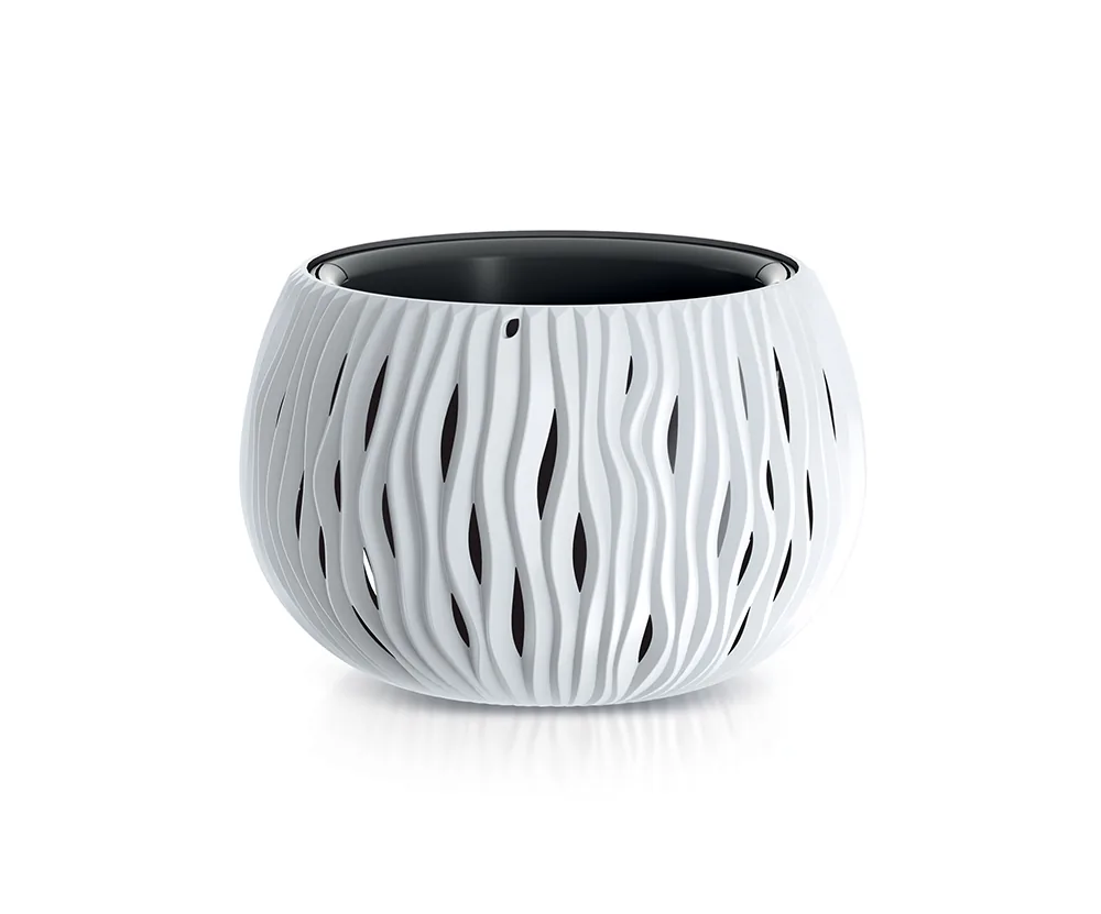 Plantepotte DSK240 Sandy Bowl – hvit — hovedbilde