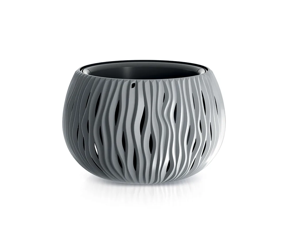 Plantepotte DSK240 Sandy Bowl – steingrå — hovedbilde