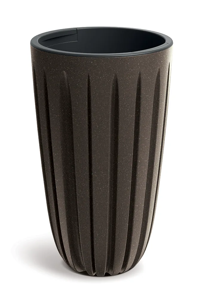 Plantepotte DWA300HW Wario Wood – WPC kaffe (FSC) — hovedbilde