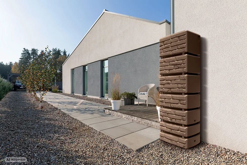 Regnvannstank IDTB350 Tower Brick – rustikk tegl — hovedbilde