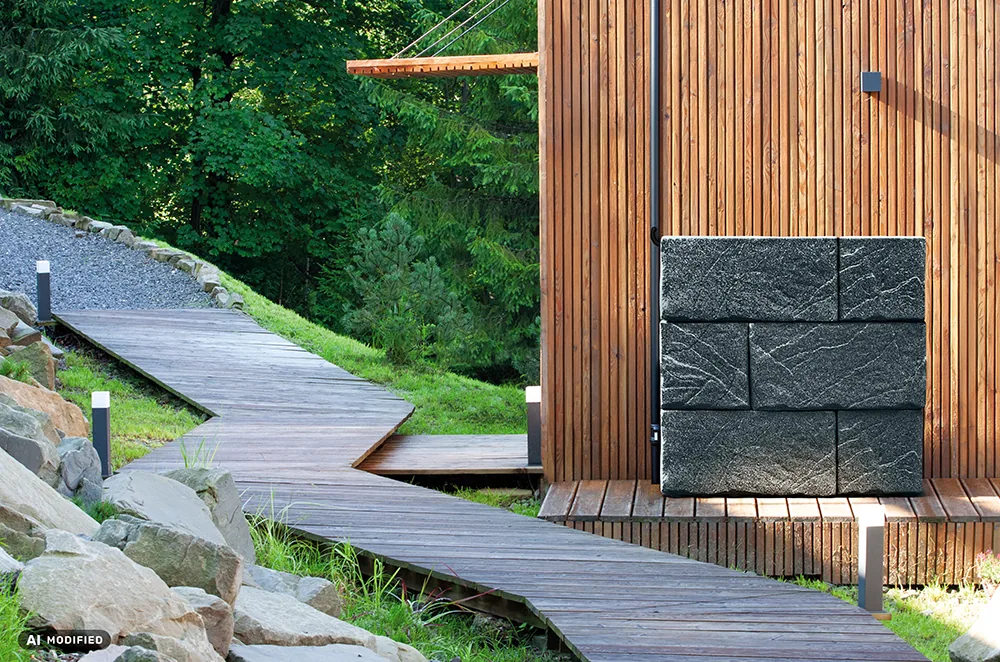 Regnvannstank RSB400 Stone Block – smooth gray — hovedbilde