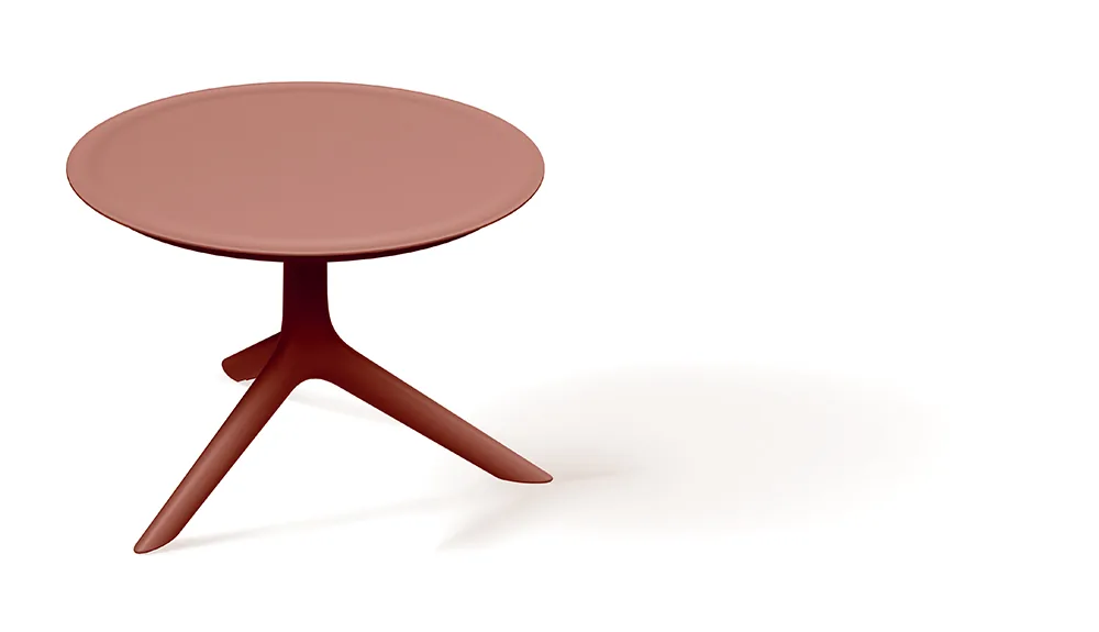 Rundt hagebord FRIS64 Rimo – brent tegl — hovedbilde