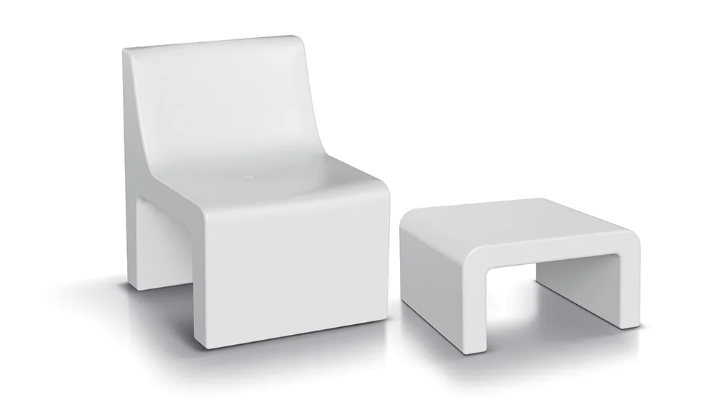 Sidebord liten FCOS663R Cone – hvit — hovedbilde