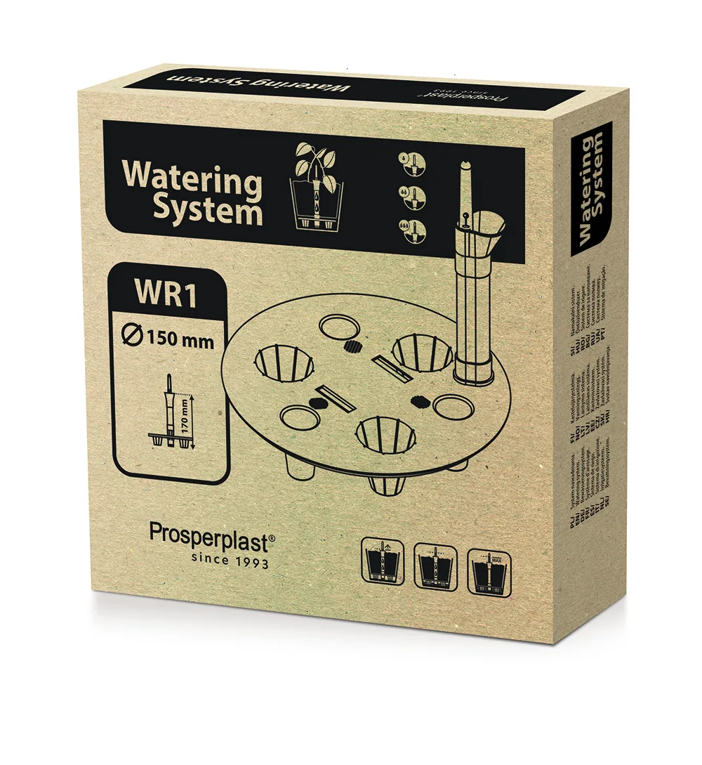 Vanningssystem til potter WR1 Watering System Round – svart — hovedbilde