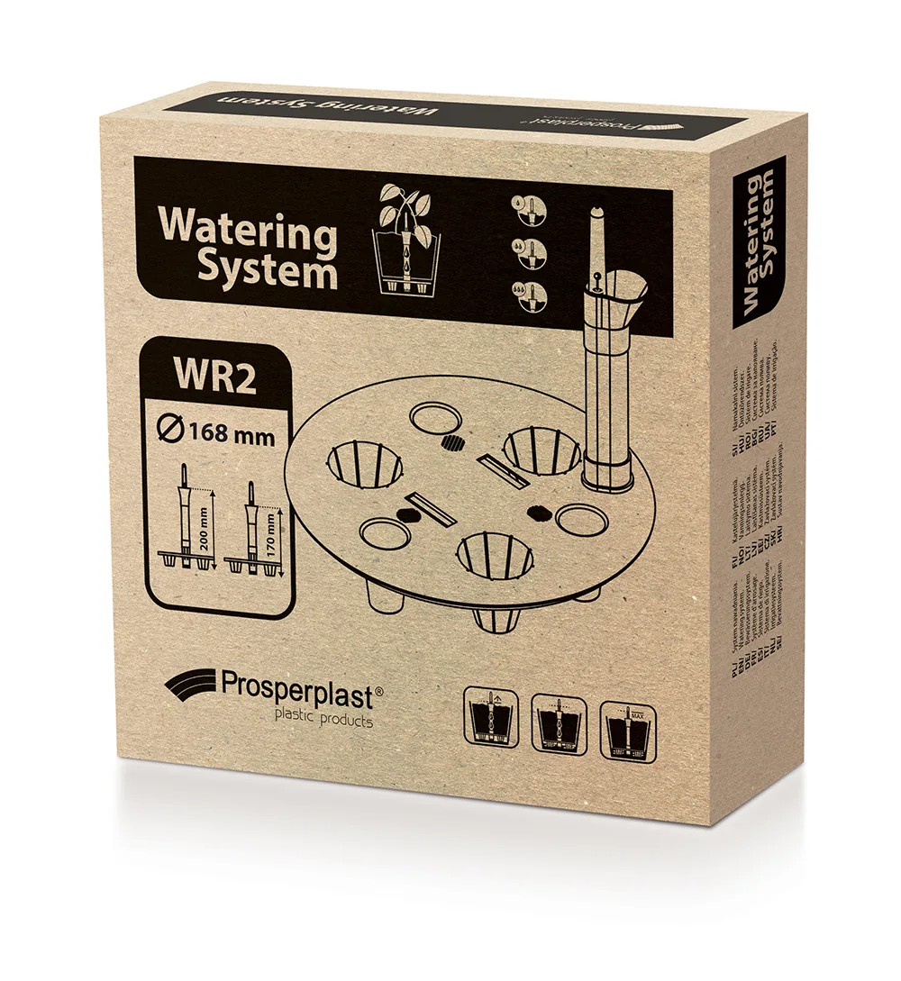 Vanningssystem til potter WR2 Watering System Round – svart — hovedbilde