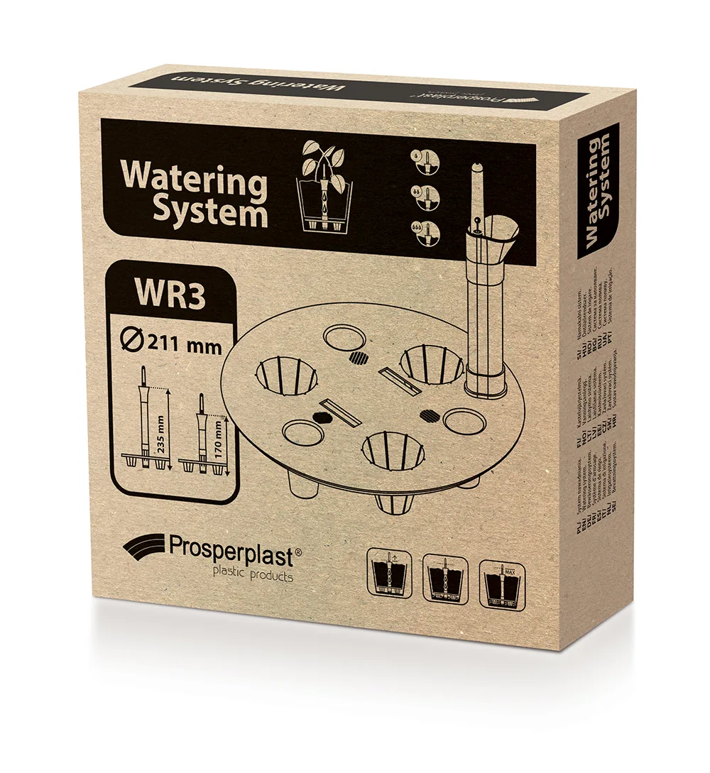 Vanningssystem til potter WR3 Watering System Round – svart — hovedbilde