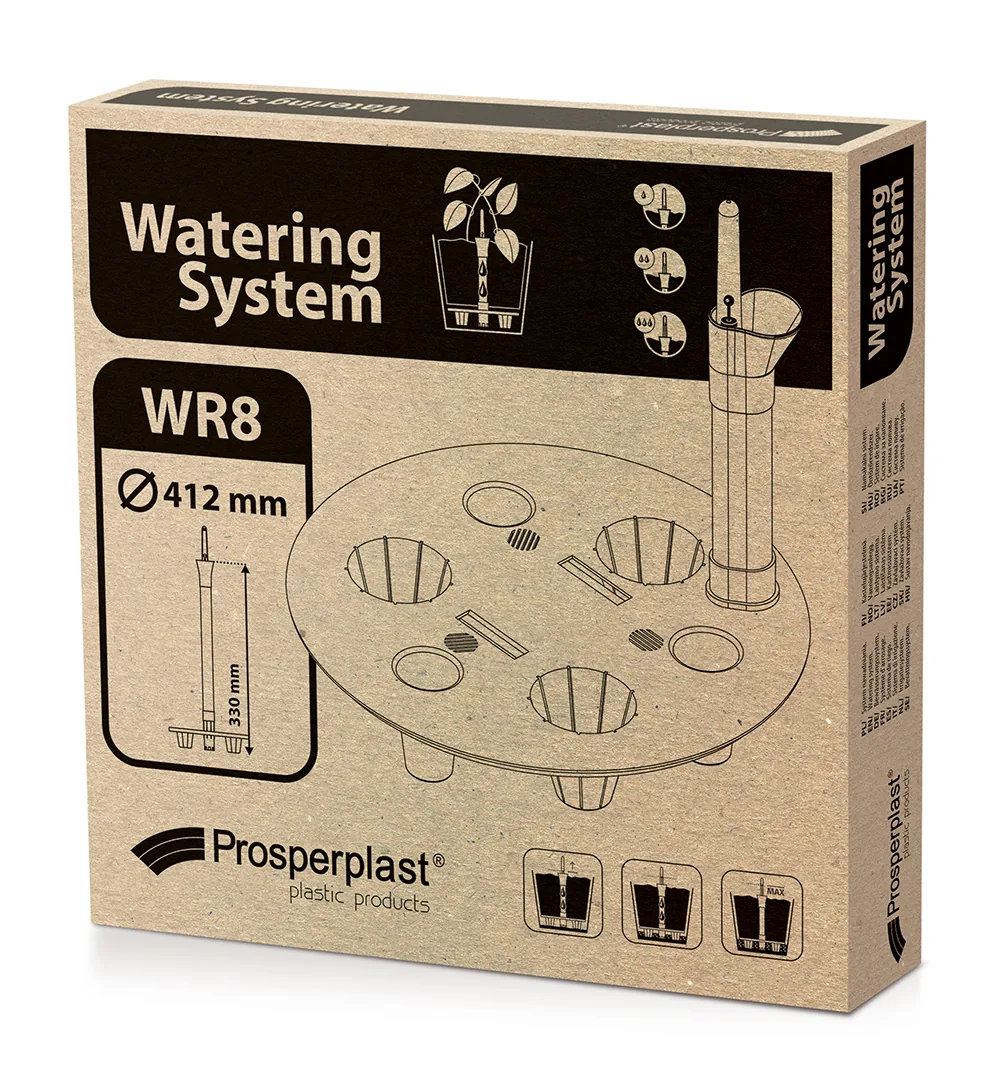 Vanningssystem til potter WR8 Watering System Round – svart — hovedbilde