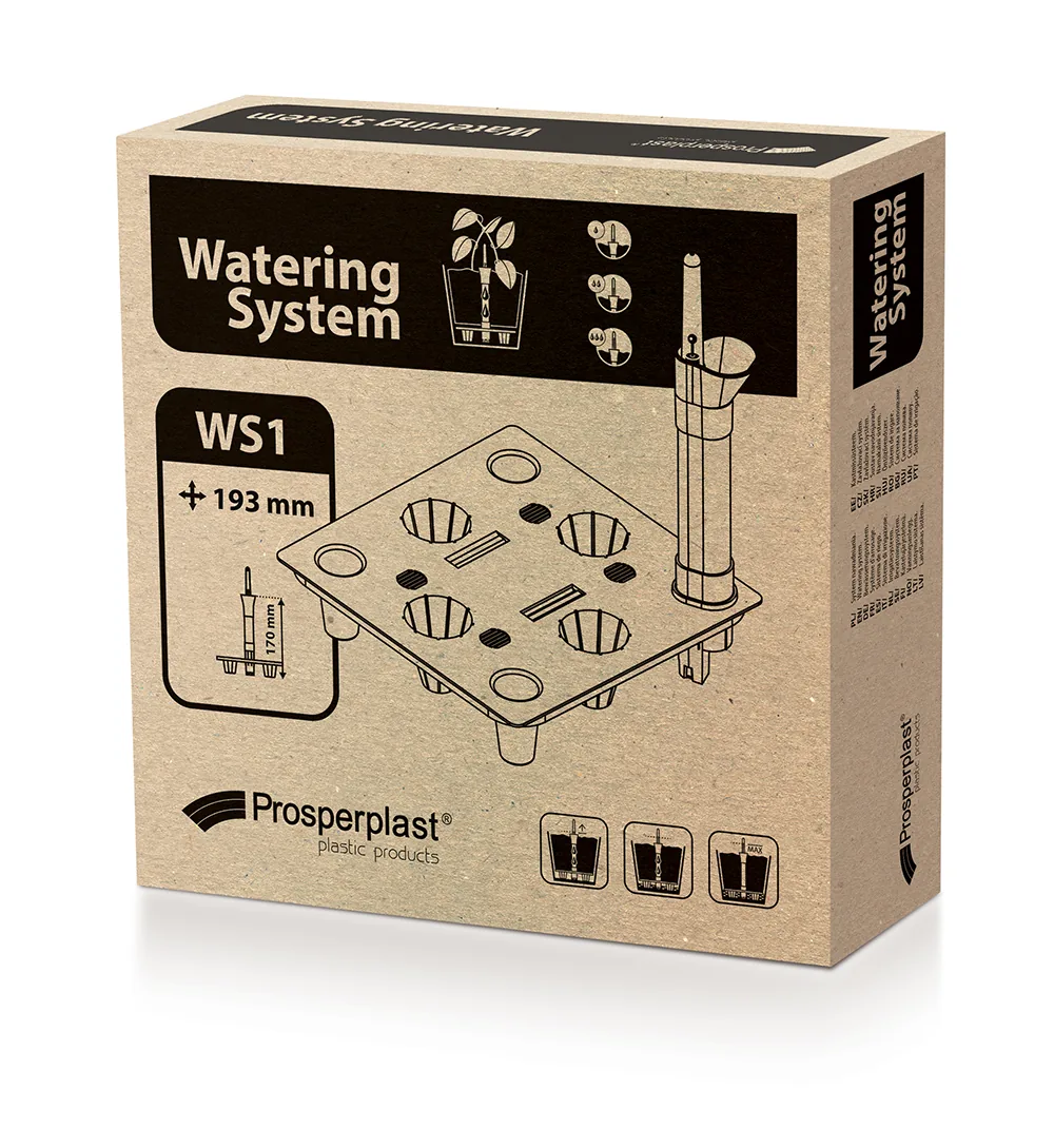 Vanningssystem til potter WS1 Watering System Square – svart — hovedbilde