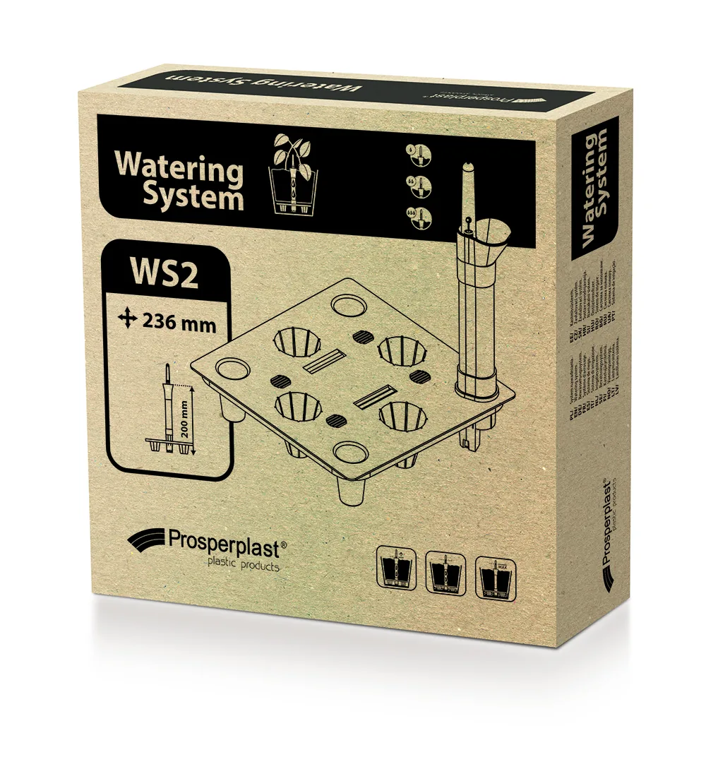 Vanningssystem til potter WS2 Watering System Square – svart — hovedbilde