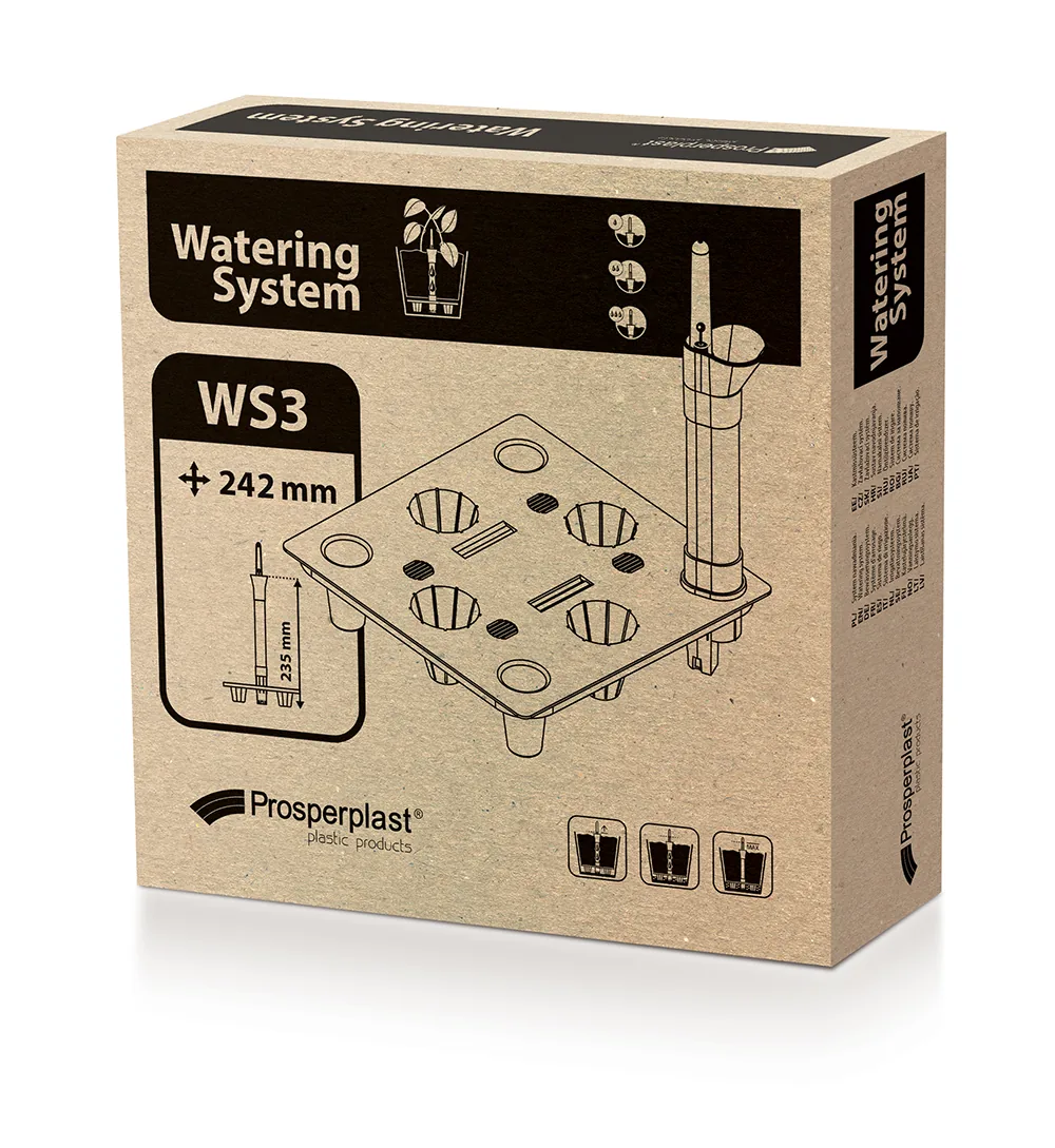 Vanningssystem til potter WS3 Watering System Square – svart — hovedbilde